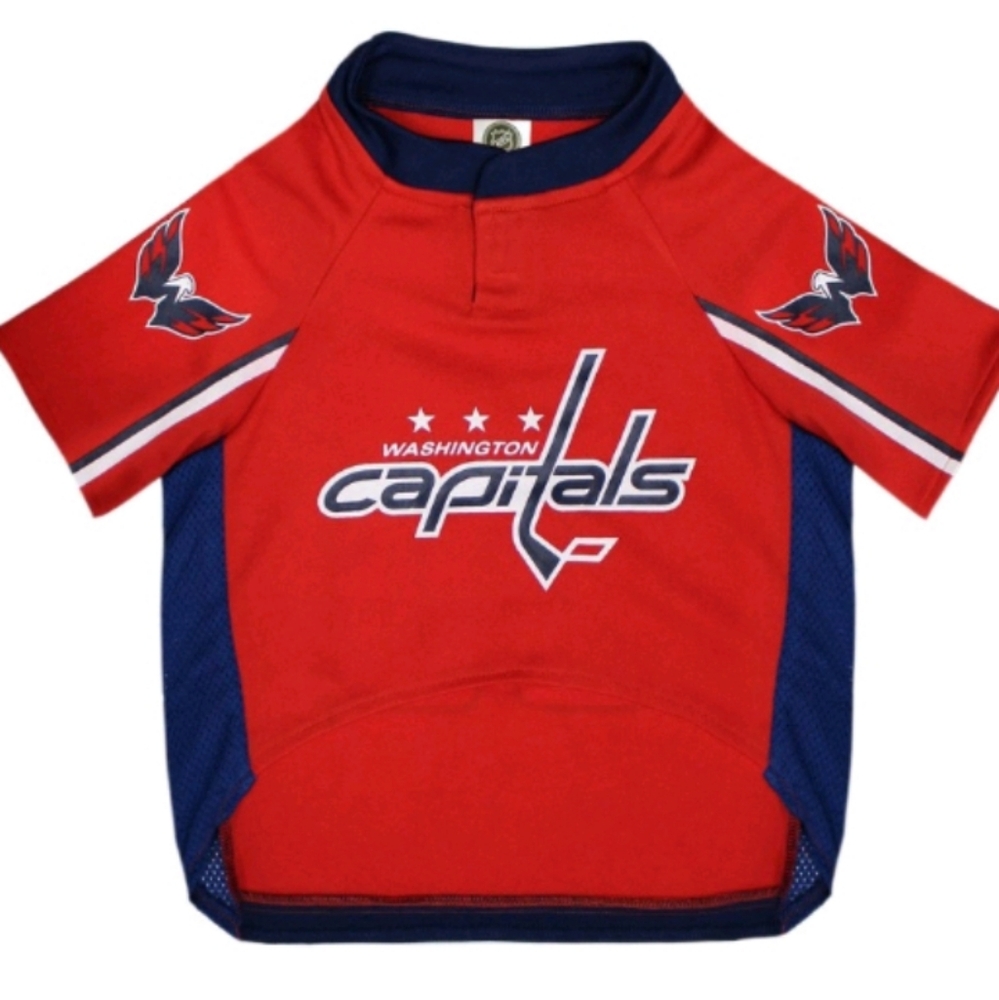 NHL Washington Capitols Pets Jersey Size Large 20 - 24" New With Tags